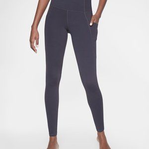 Athleta Salutation Stash Pocket Powervita Full Length - Slate